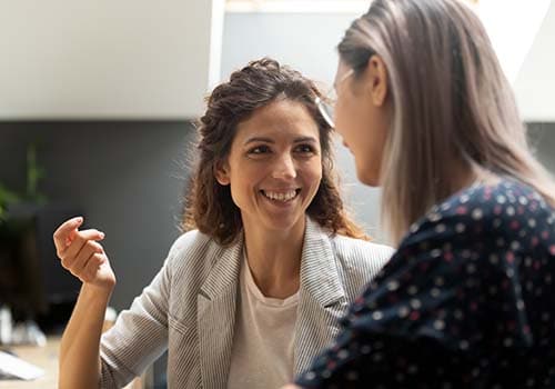 women talking
